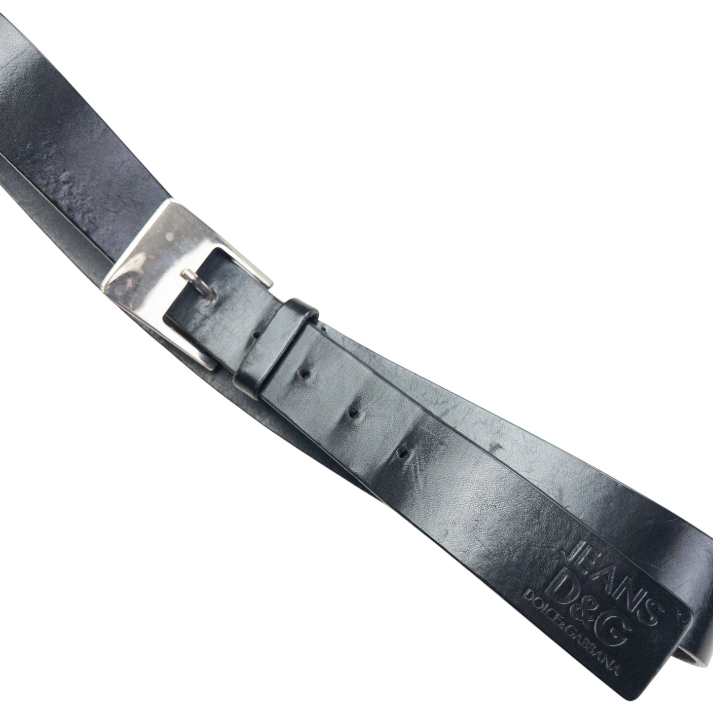 Vintage 2000s Dolce & Gabbana Leather Belt Size L | O/S, Black