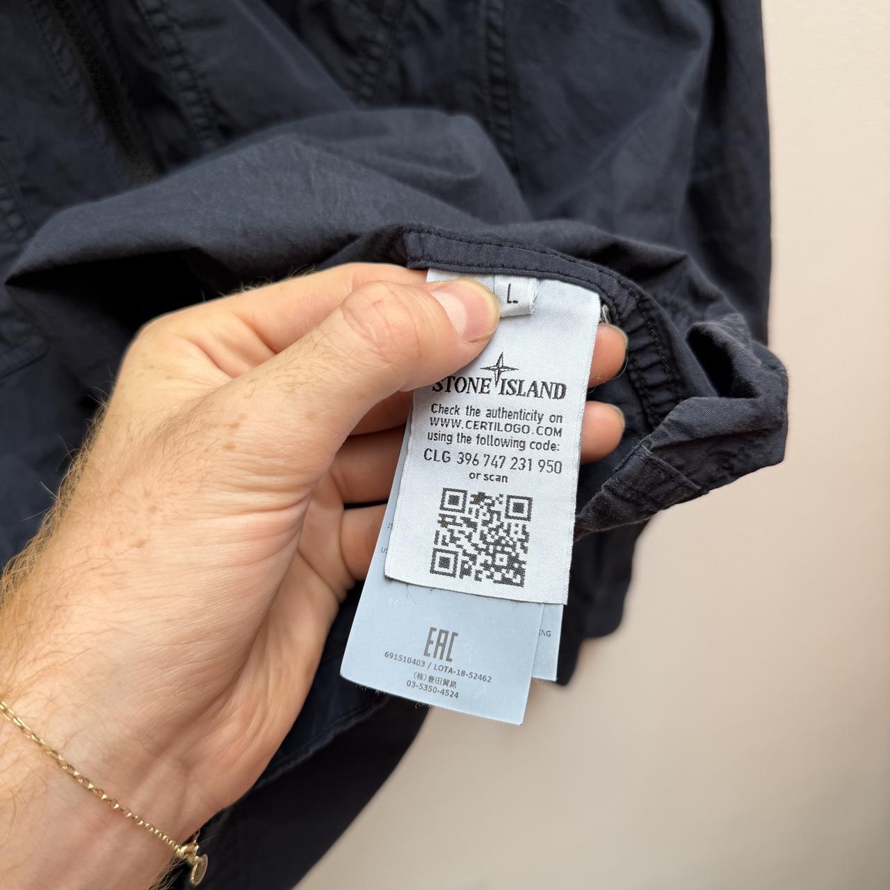 Stone Island Hooded Smock Jacket (L) | Large, Navy