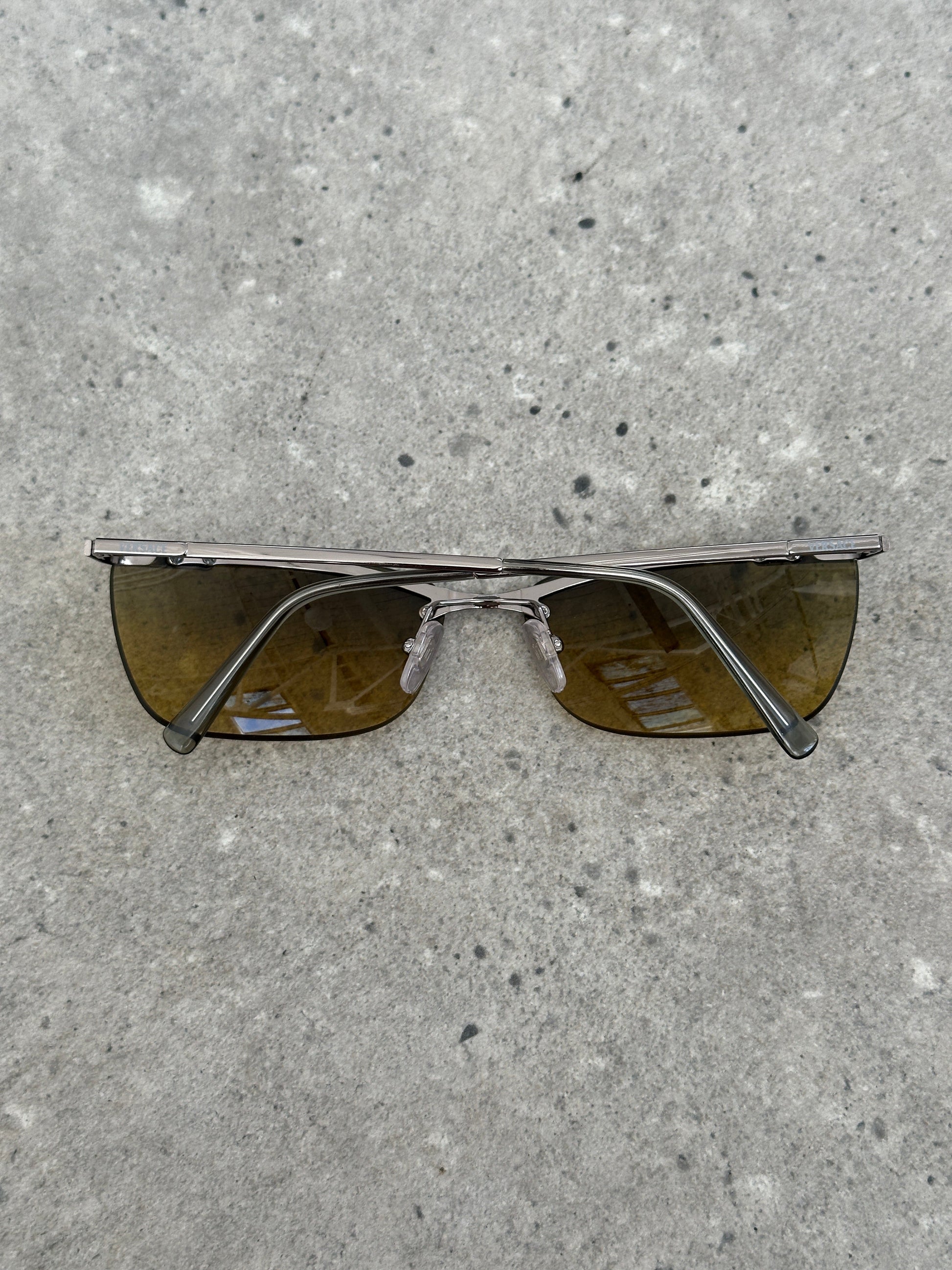Versace 2000s Rimless Rectangular Sunglasses