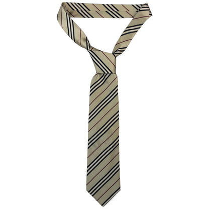 Vintage Burberry Nova Stripe Silk Tie