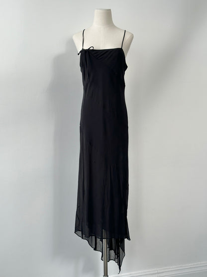Vintage 2000s Pure Silk Floor Length Dress - M-L