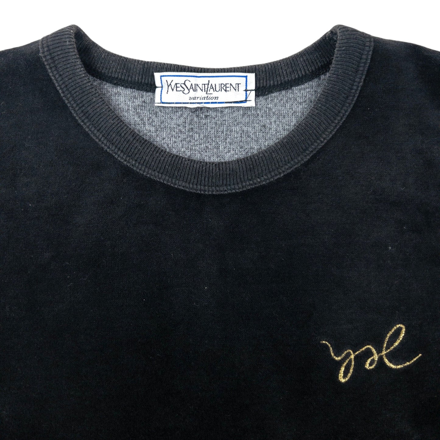 Vintage 80s YSL Yves Saint Laurent Velour Jumper Womens Size M | Medium, Multicoloured
