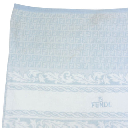 Vintage 90s Fendi Monogram Large Throw Blanket | O/S, Blue