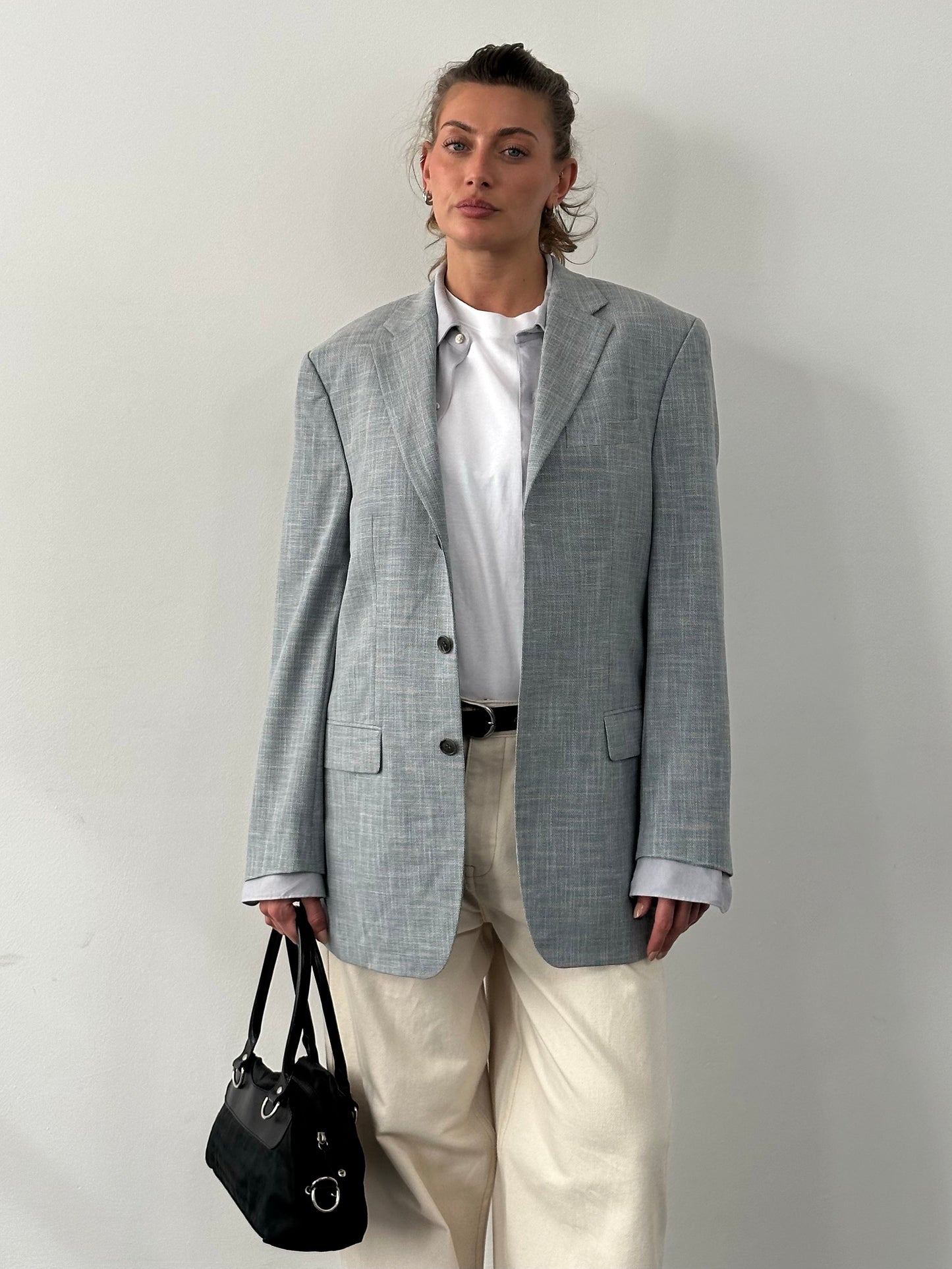 Rene Lezard x Loro Piana 1990s Single Breasted Blazer - L/XL