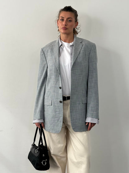 Rene Lezard x Loro Piana 1990s Single Breasted Blazer - L/XL