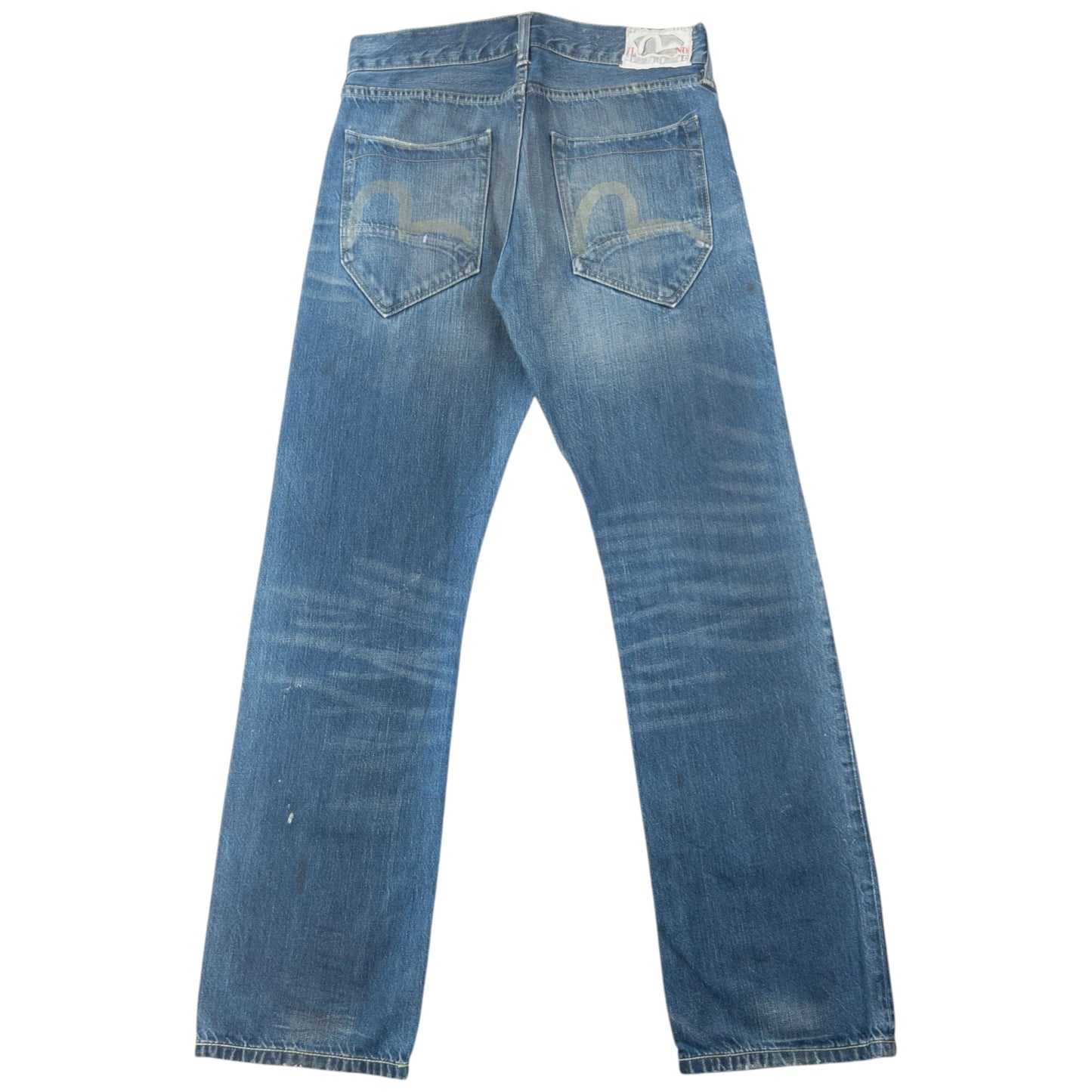 Vintage Puma X Evisu Double Gull Japanese Denim Jeans Size W30 | W30, Blue