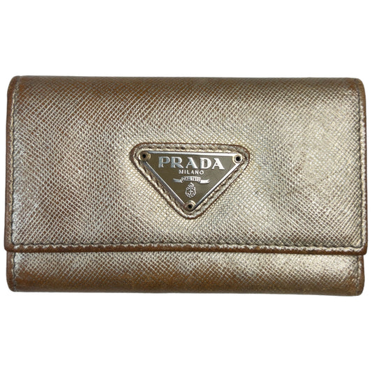 Vintage Prada Gold Key Holder