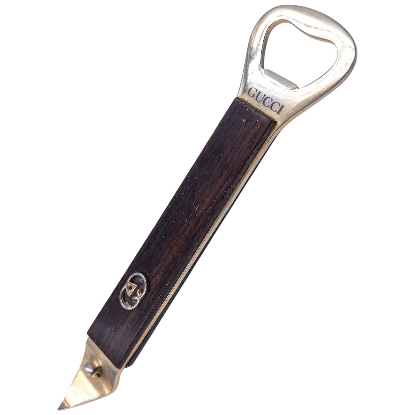 Vintage 80s Gucci Bottle Opener | O/S, Brown