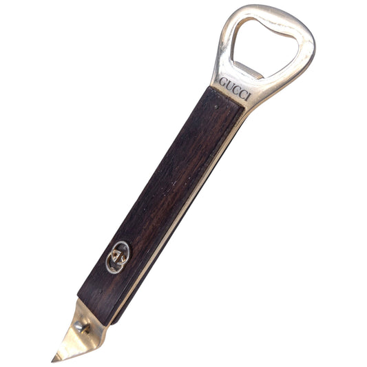Vintage 80s Gucci Bottle Opener | O/S, Brown