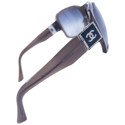 Vintage 2000s Chanel Diamanté Sunglasses | O/S, Brown