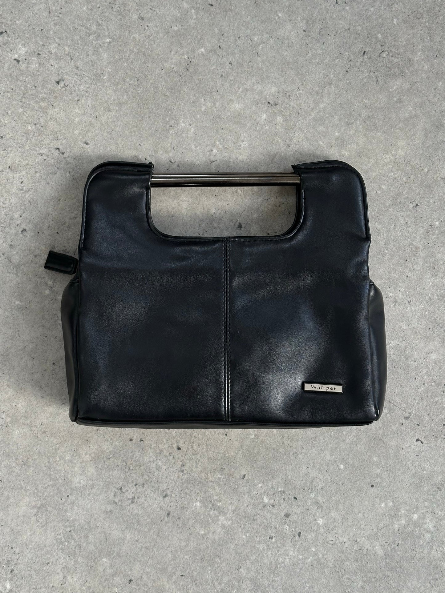 Vintage 1990s Faux Leather Clutch Bag