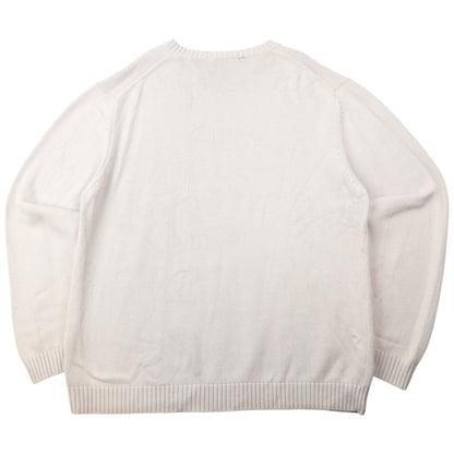 Vintage 2000s YSL Yves Saint Laurent Knit Jumper Size L | Large, Cream