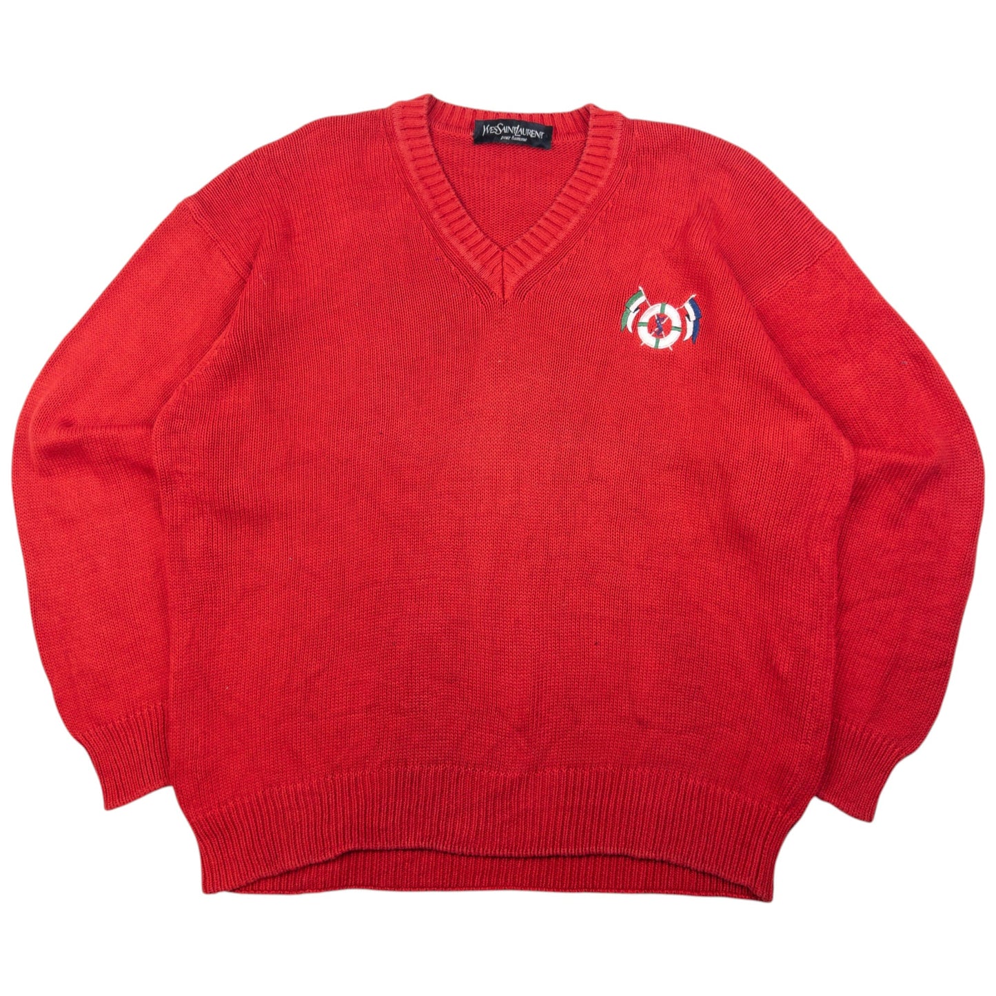 Vintage YSL Yves Saint Laurent Knit Jumper Size XL