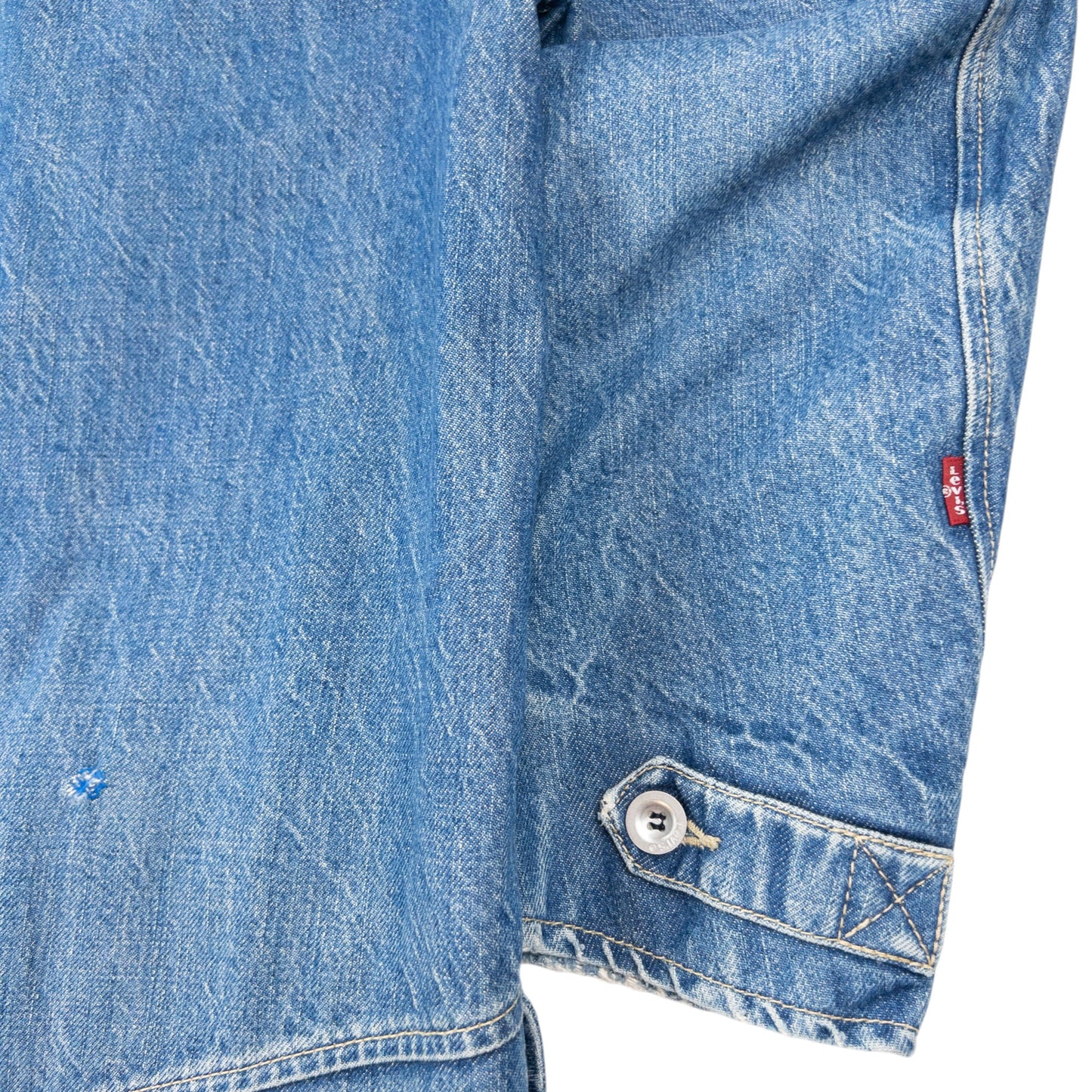 Vintage 2000s Levi's Engineered Garments Denim Trench Jacket Size M | Medium, Blue