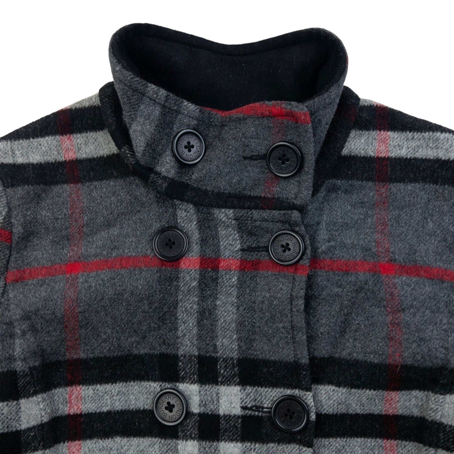Vintage 2000s Burberry Nova Check Wool Jacket Womens Size S | Small, Grey