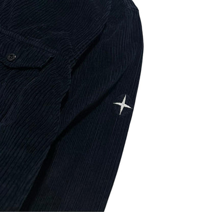 Stone Island Navy Heavy Corduroy Zip Up | XL, Navy