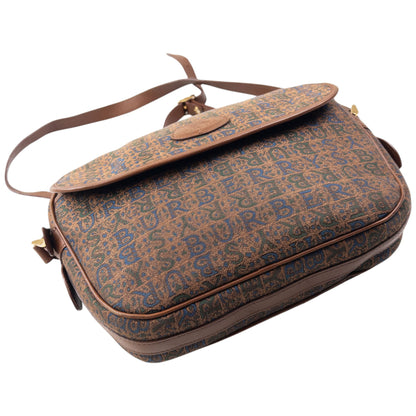 Vintage 90s Burberry Monogram Crossbody Bag | O/S, Brown