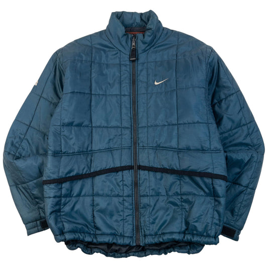 Vintage 2000s Nike ACG Quilted Zip Up Jacket Size XL | XL, Blue