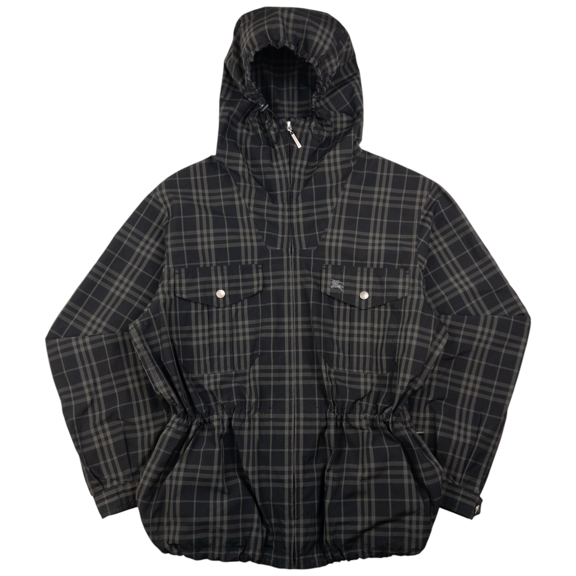 ジャケット・アウター BURBERRY BLUE LABEL check track jacket Burberry - Check Nylon Hooded Jacket | HBX
