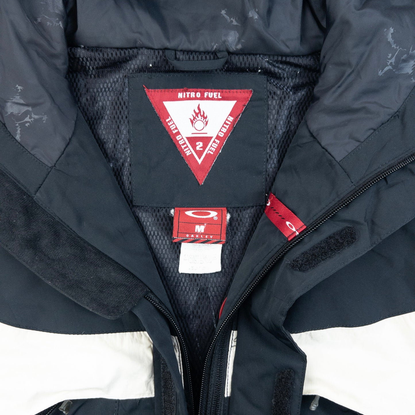 Vintage 90s Oakley Nitro Fuel Zip Up Snowboarding Jacket Size L | Large, Black