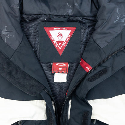 Vintage 90s Oakley Nitro Fuel Zip Up Snowboarding Jacket Size L | Large, Black