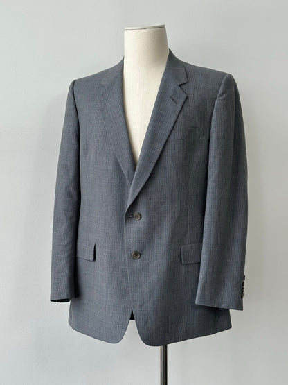 Christian Dior 1990s Wool Stripe Single Breasted Blazer - 42R