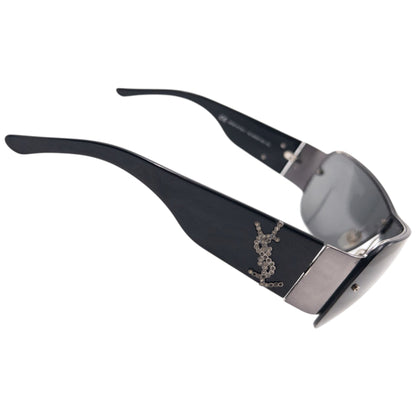 Vintage 2000s YSL Yves Saint Laurent Diamanté Sunglasses | O/S, Black