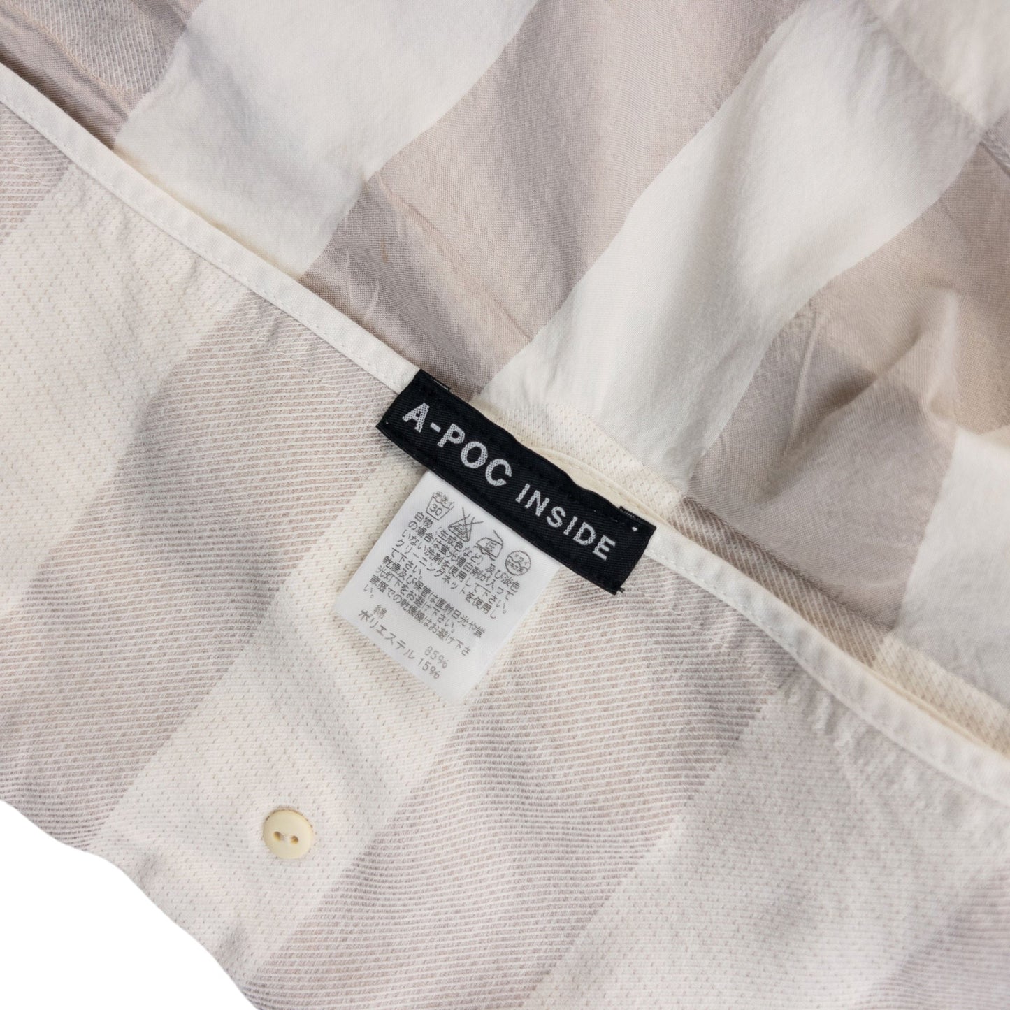 Vintage 90s Issey Miyake Fete Striped Jacket Womens Size M | Medium, Cream