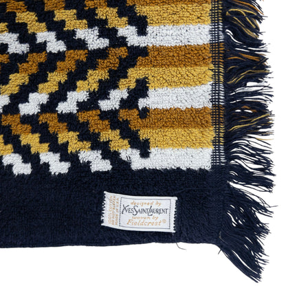 Vintage YSL Yves Saint Laurent Chevron Towel