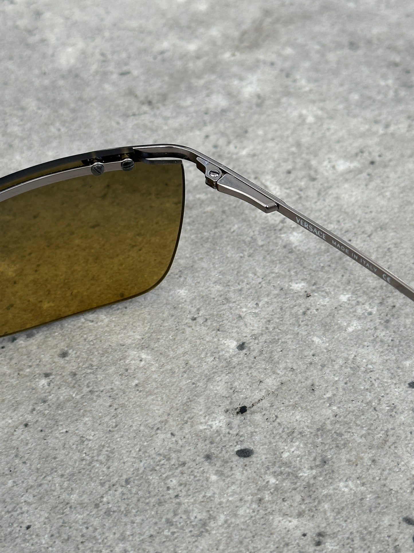 Versace 2000s Rimless Rectangular Sunglasses