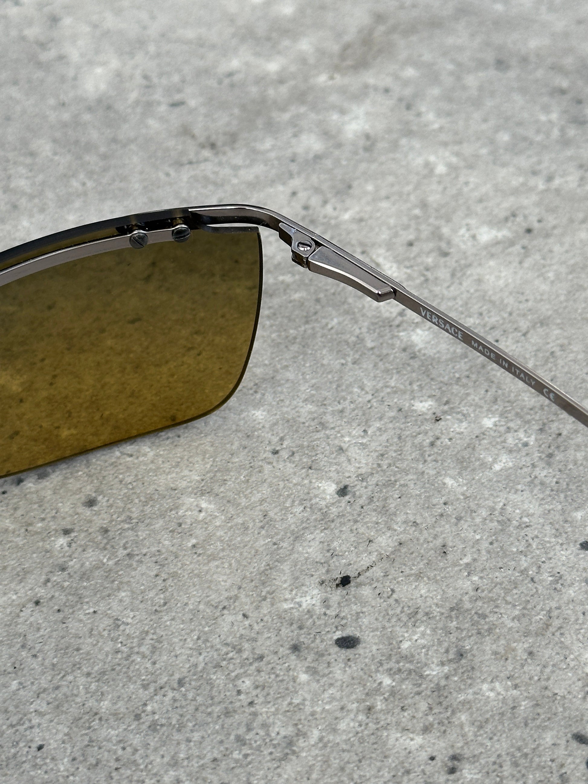 Versace 2000s Rimless Rectangular Sunglasses