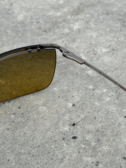 Versace 2000s Rimless Rectangular Sunglasses