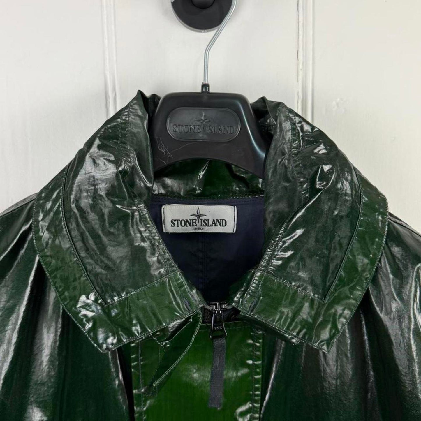 Stone Island Mussola Prismatica Jacket Deep Gloss Green (L) | Large, Multicoloured