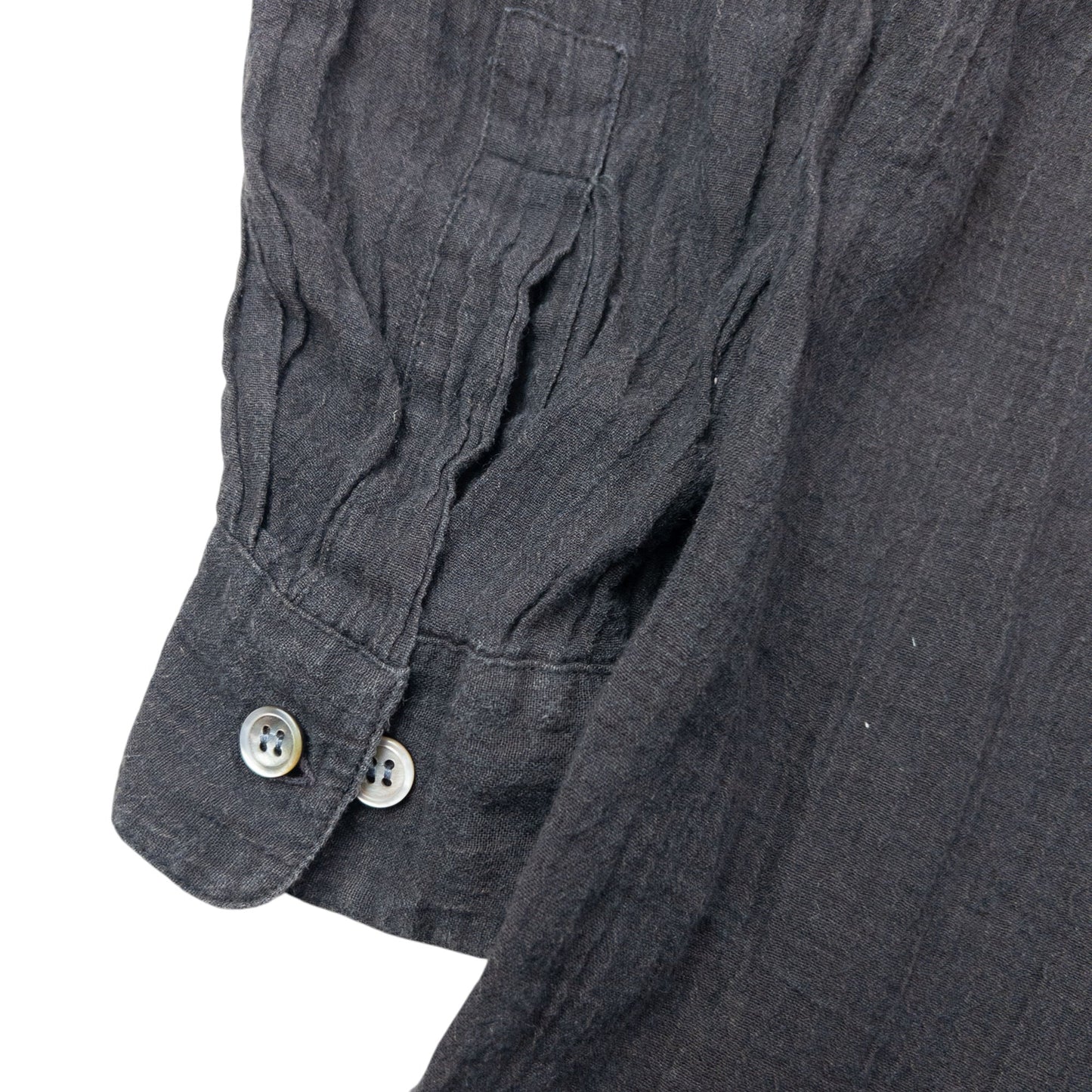 Vintage 90s Issey Miyake Linen Long Sleeve Button Up Linen Shirt Size XL | XL, Grey