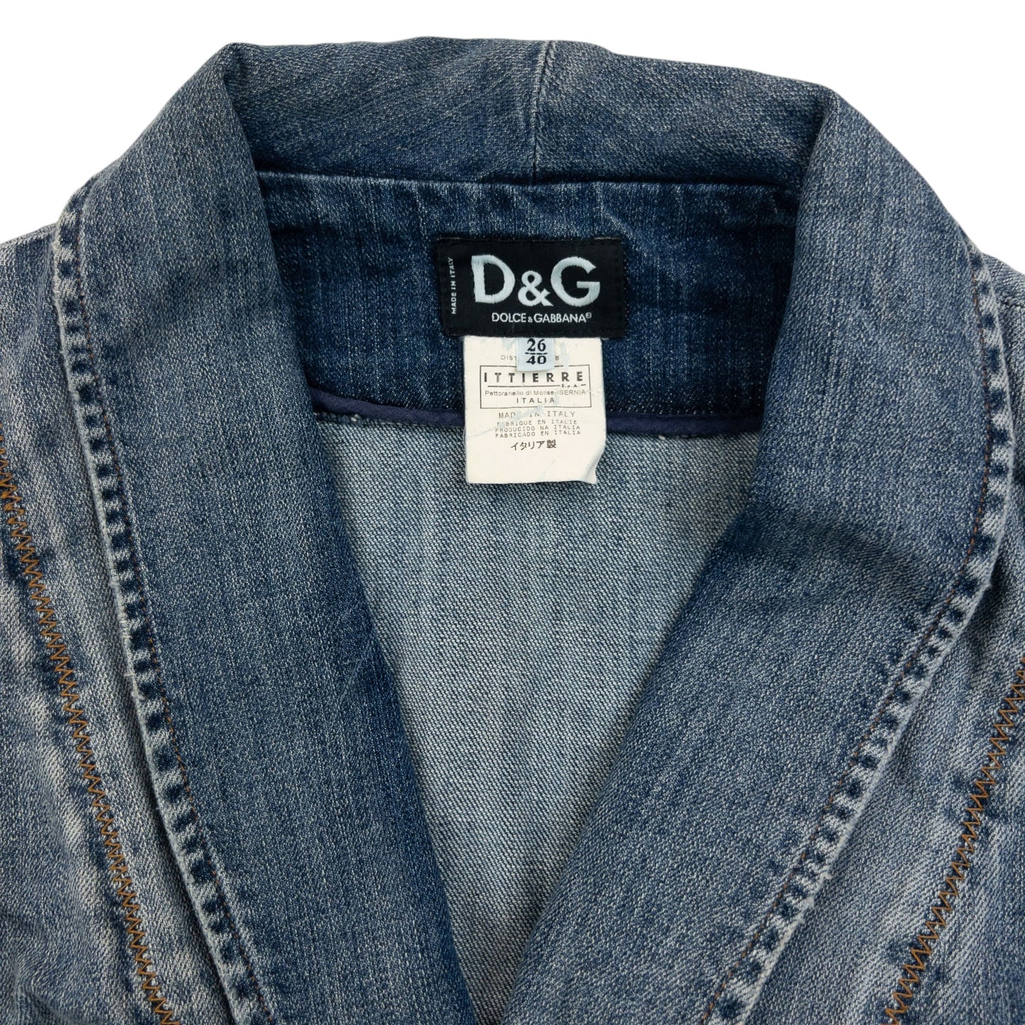 Vintage 2000s Dolce & Gabbana Button Up Denim Jacket Womens Size S | Small, Blue