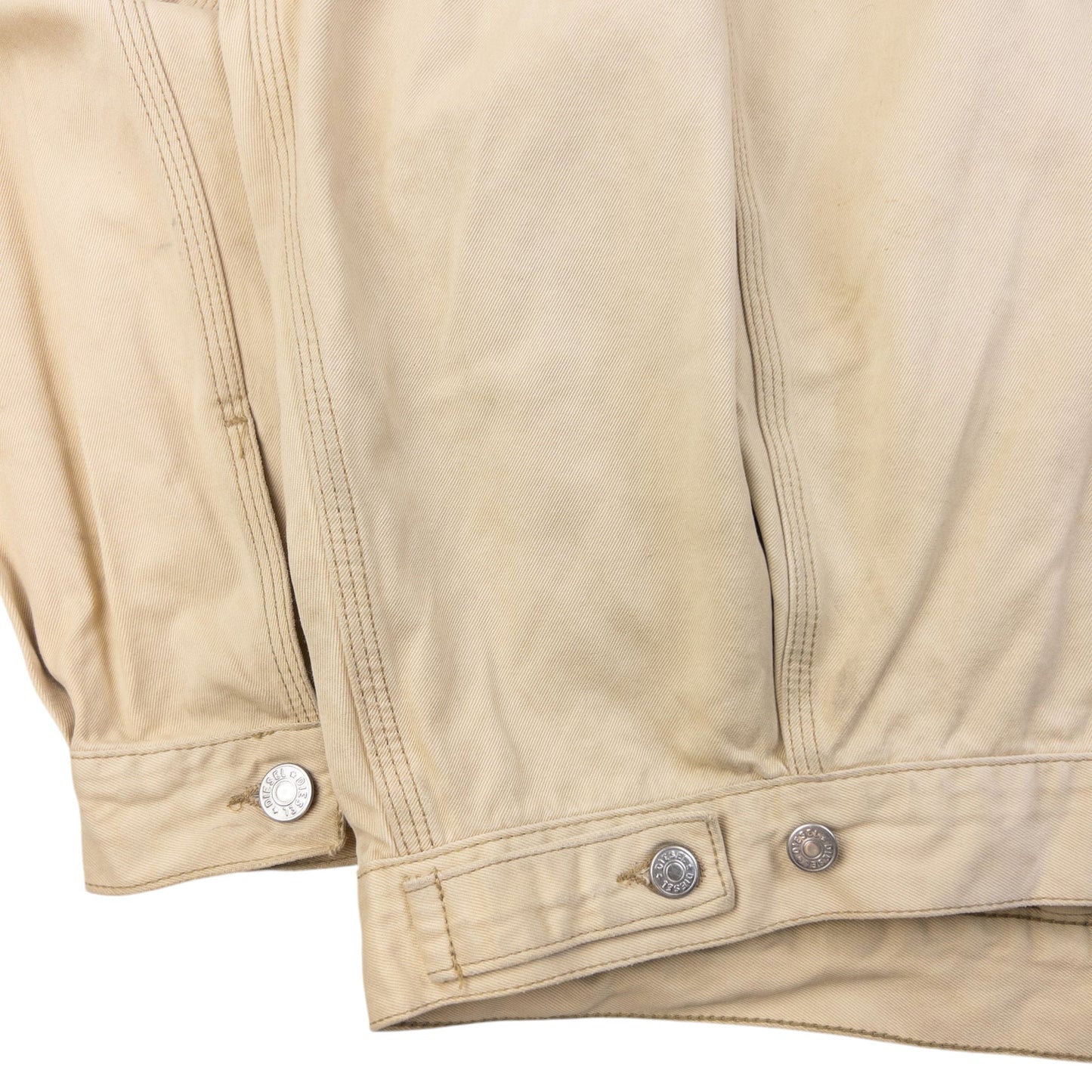 Vintage 90s Diesel Industry Button Up Jacket Size XL | XL, Beige