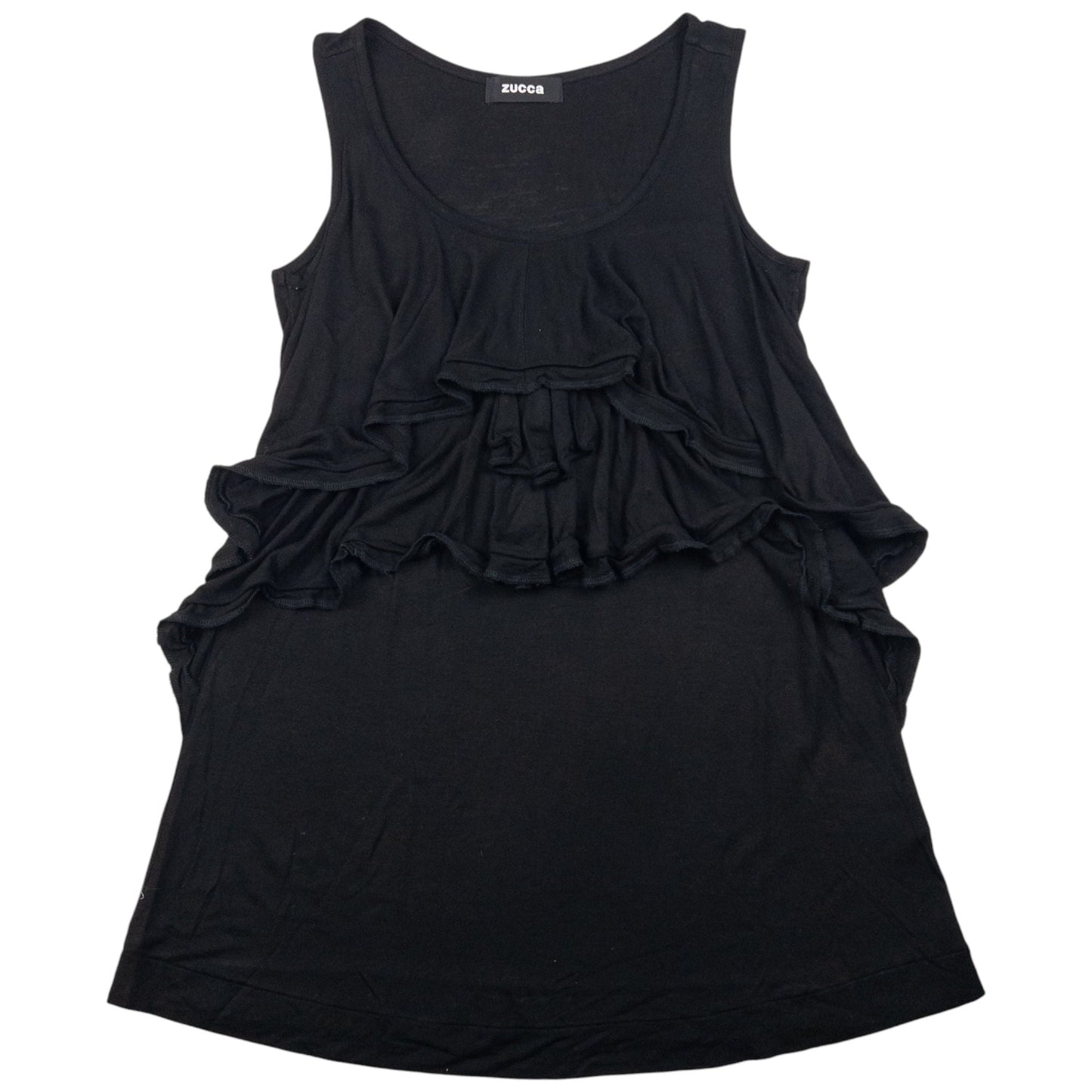 Vintage Cabane De Zucca By Issey Miyake Layered Flounce Top Womens Size S