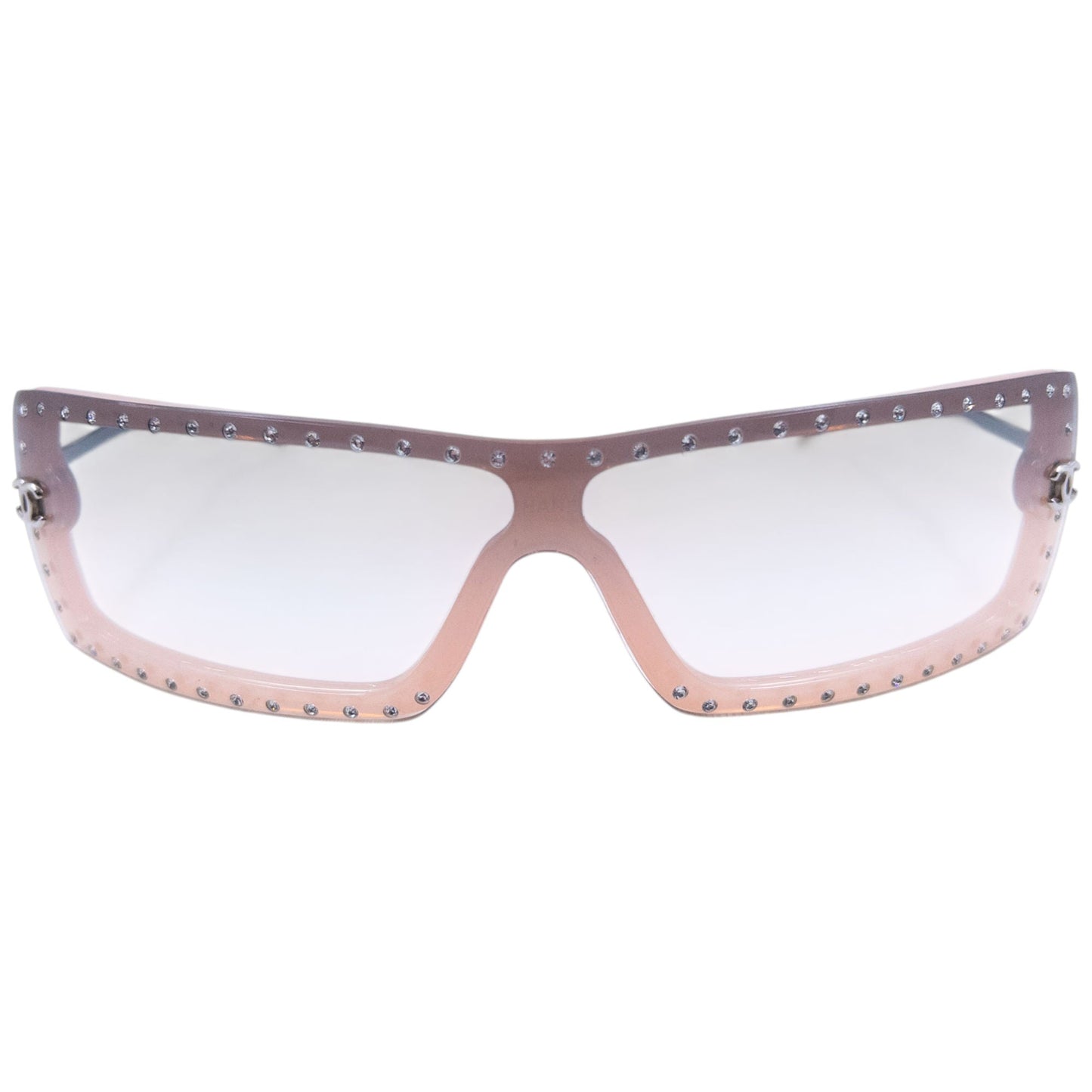 Vintage Chanel Diamanté Sunglasses | O/S, Pink
