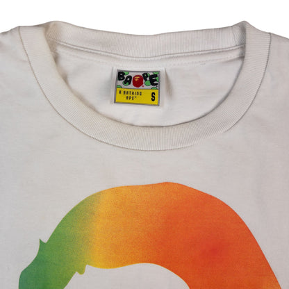 Vintage BAPE Rainbow Graphic T Shirt Size S