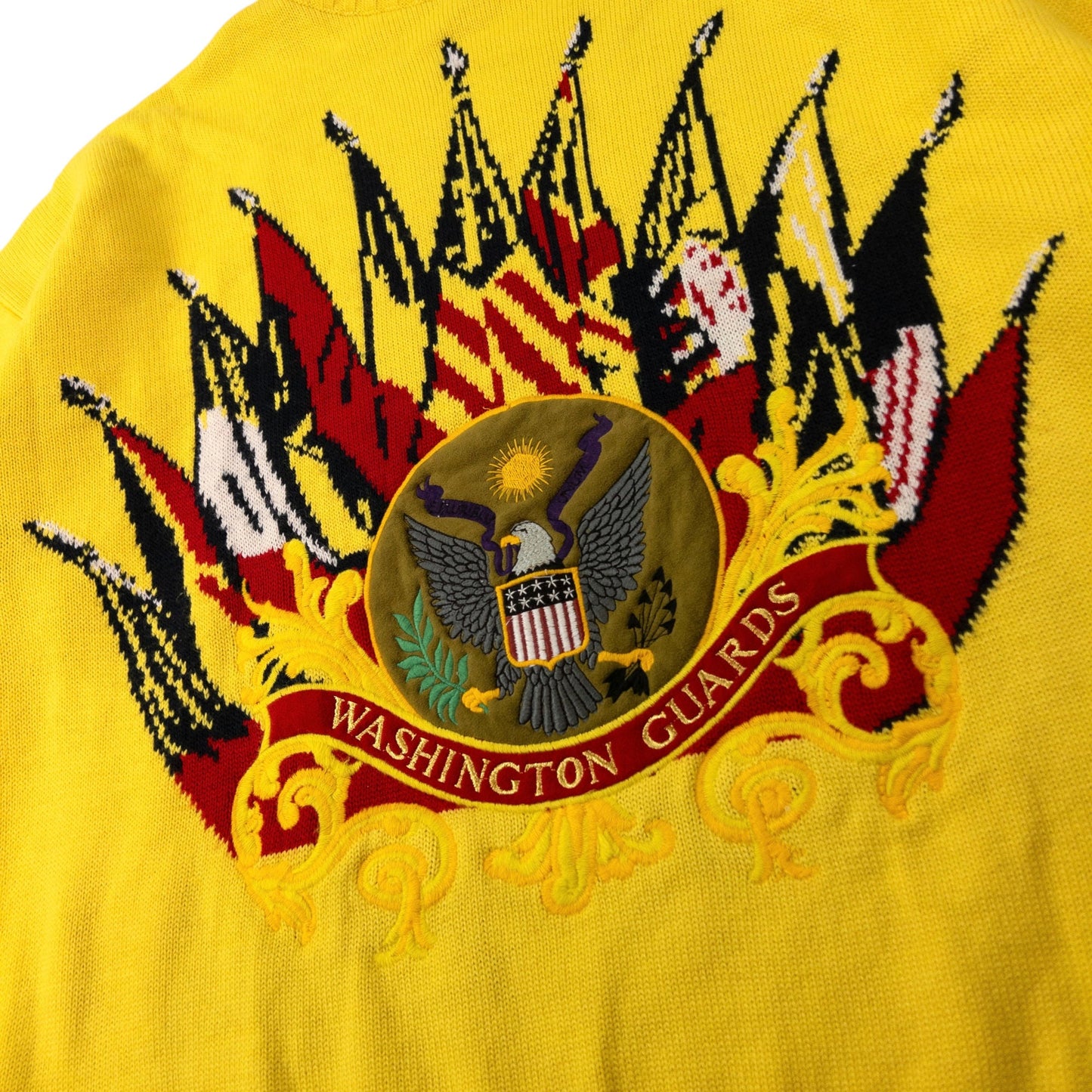 Vintage Versace Jeans Couture Washington Guards Knit Jumper Size L