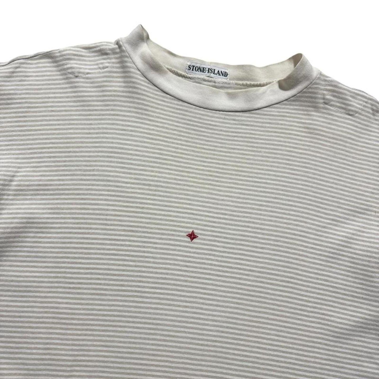 Stone Island 80's Marina Striped T-Shirt | Medium, Red