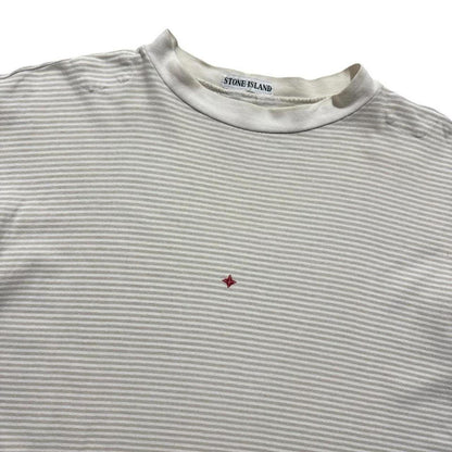 Stone Island 80's Marina Striped T-Shirt | Medium, Red