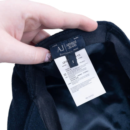 Vintage 2000s Armani Jeans Wool Flat Cap Hat