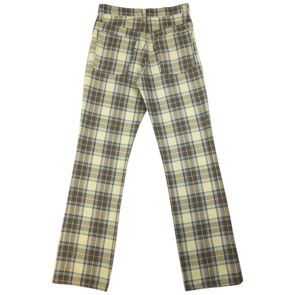 Vintage Levi's Sta Prest Big E Checkered Trousers Size W26