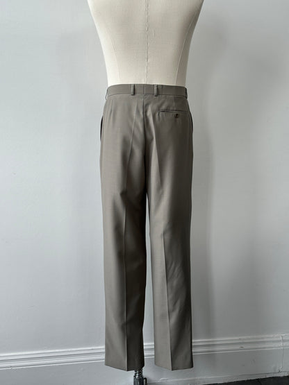 Balmain 2000s Wool Straight Leg Trousers - W32