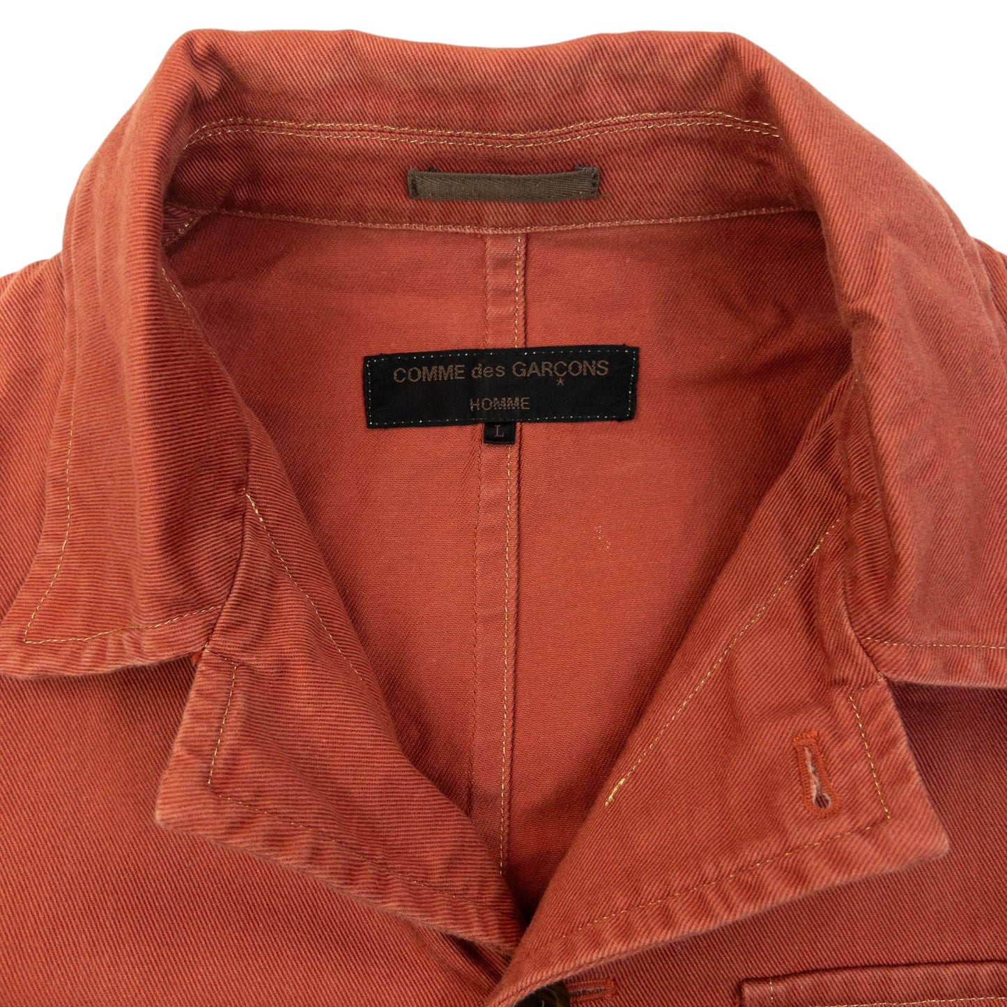 Vintage 2000s Comme Des Garçons HOMME Button Up Jacket Size M | Medium, Red