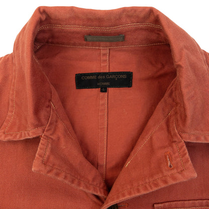 Vintage 2000s Comme Des Garçons HOMME Button Up Jacket Size M | Medium, Red