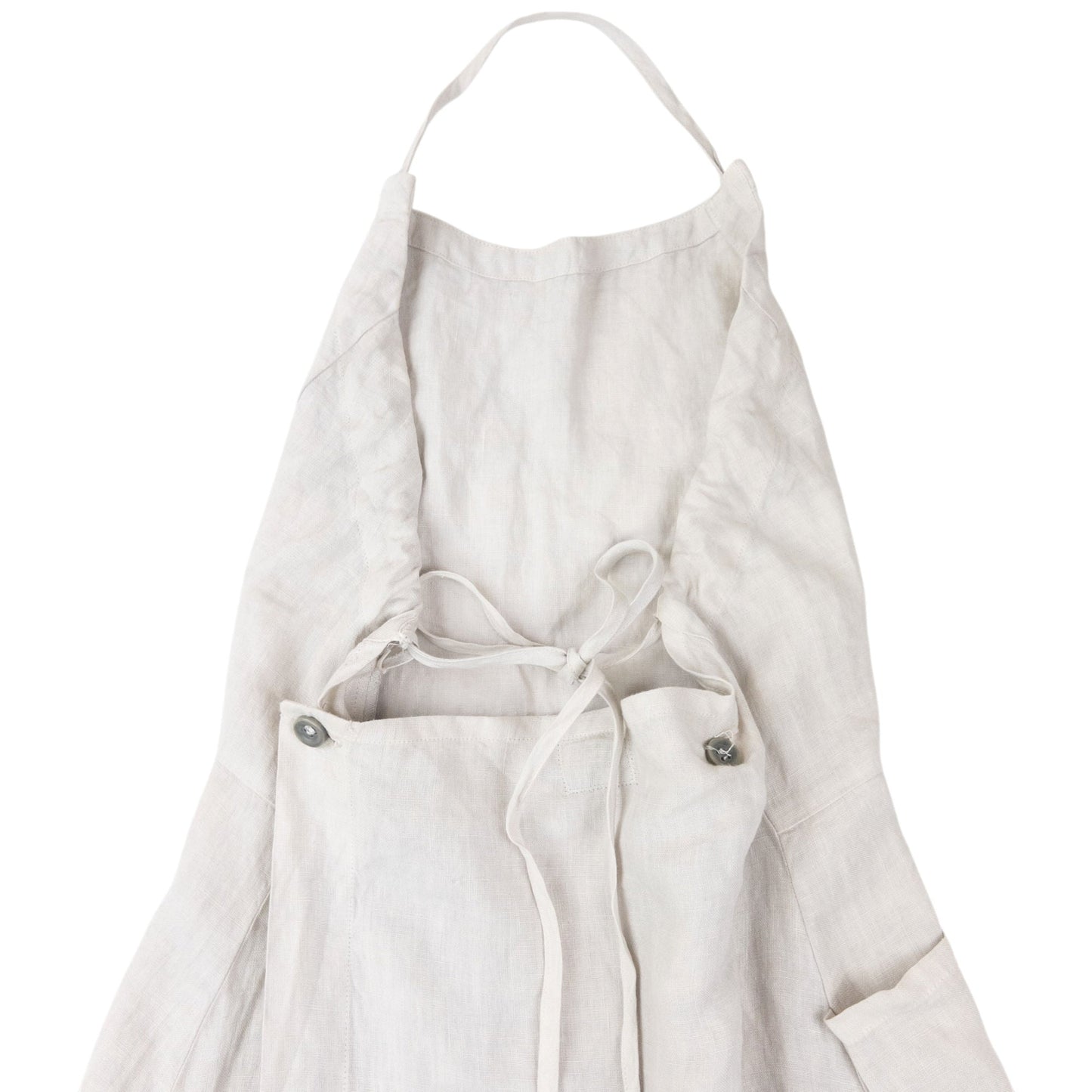 Vintage 1999 CP Company Tie-Back Linen Dress Womens Size M | Medium, Grey