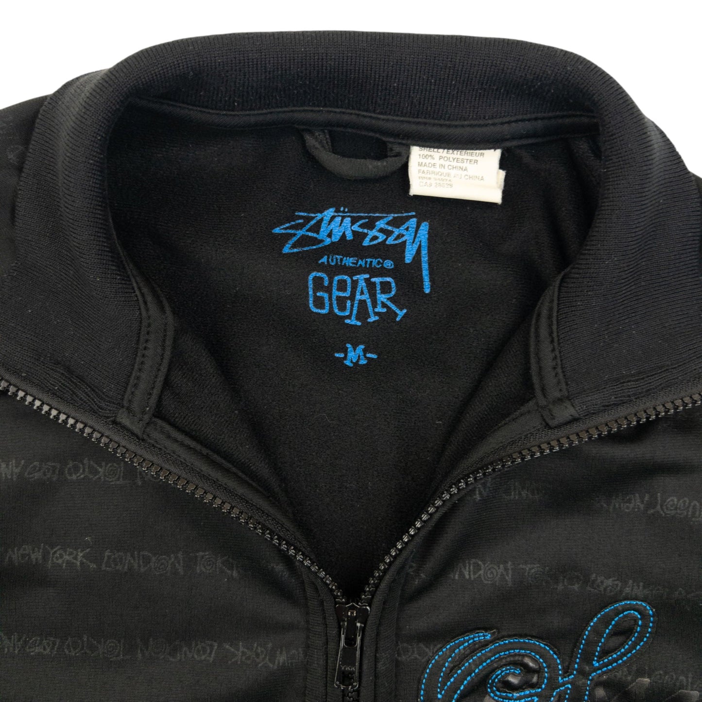 Vintage Stussy Monogram Track Jacket Size M | Medium, Multicoloured