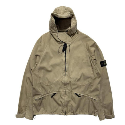 Stone Island Raso Flocatto Face Mask Jacket | XXL, Beige